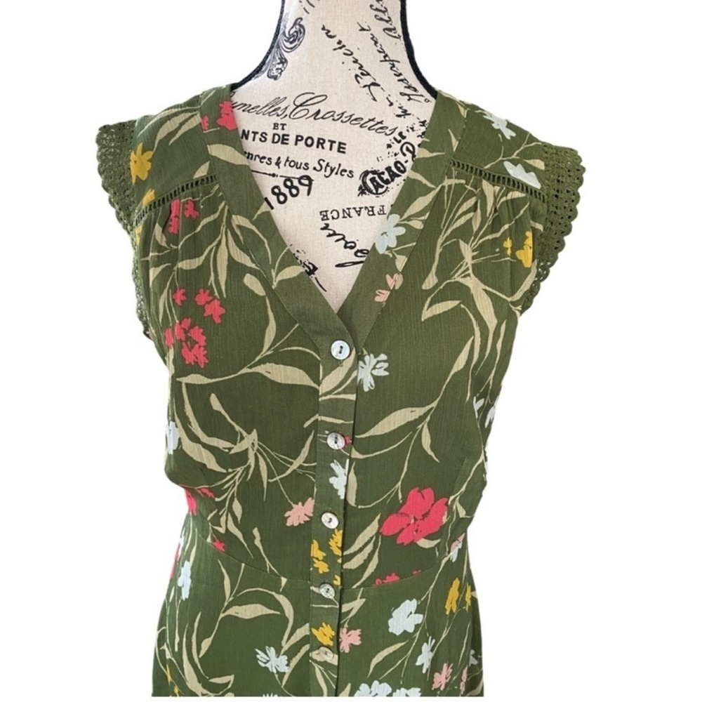 Daniel Rainn Cap Sleeve Floral Print Dress NWT Size S - Picture 2 of 9